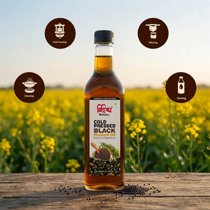 Mittika Virgin Black Mustard Oil