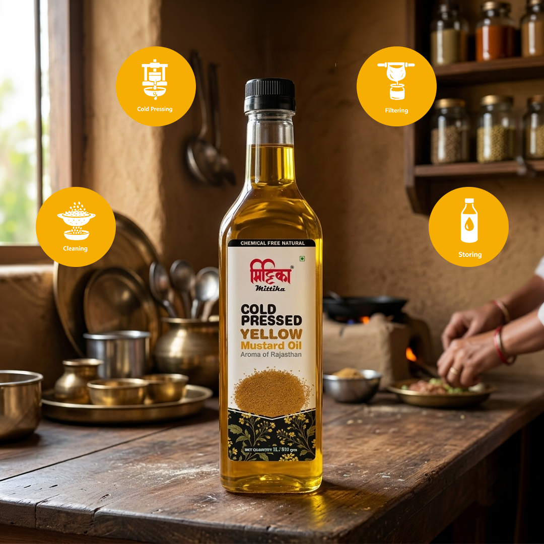 Mittika Virgin Yellow Mustard Oil